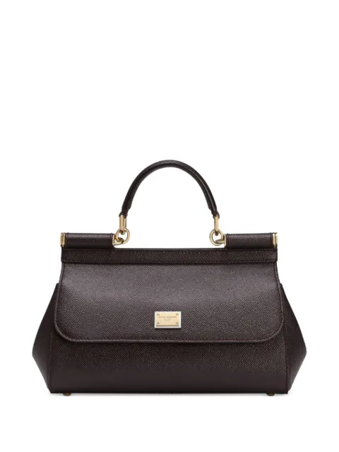 Dolce & Gabbana medium Sicily handbag in Dauphine calfskin Red BB7652B1001
