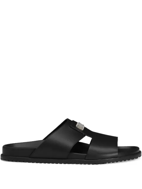 Dolce & Gabbana calfskin sandals Black A80506A9Q67