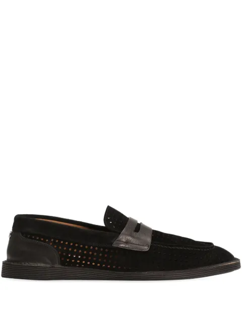 Dolce & Gabbana perforated loafers Black A50651A9Q99