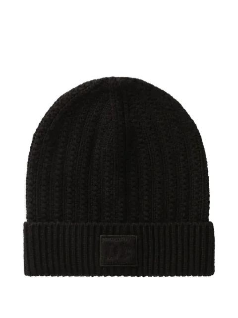 Dolce & Gabbana cable-knit beanie hat Black GX21KZJDVCM