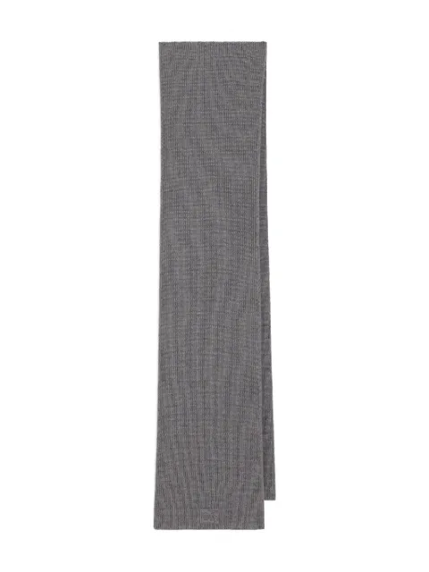 Dolce & Gabbana ribbed wool scarf Grey GX13KZJDVCI
