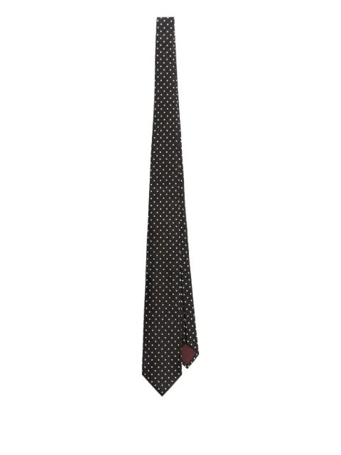 Dolce & Gabbana polka-dot jacquard tie Black GT181EG0JYZ