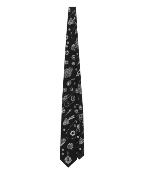 Dolce & Gabbana jewellery-print tie Black GT147EG0TJ8