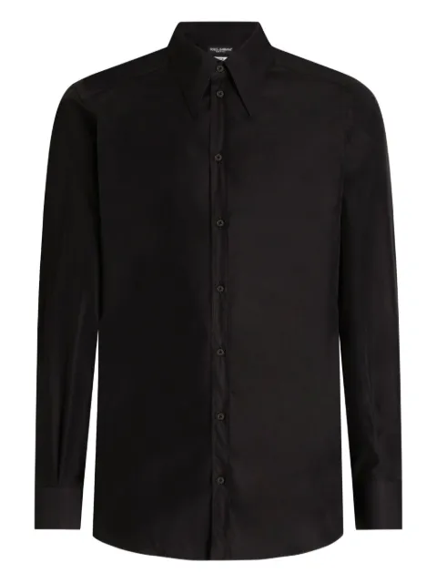 Dolce & Gabbana Martini point-collar shirt Black G5NP9TGJ721