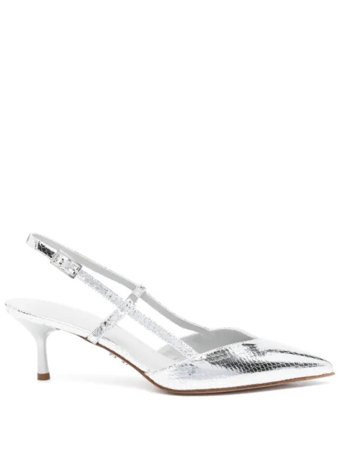 Sergio Levantesi 60mm Chantal pumps Silver CHANTALASPISARGENTO