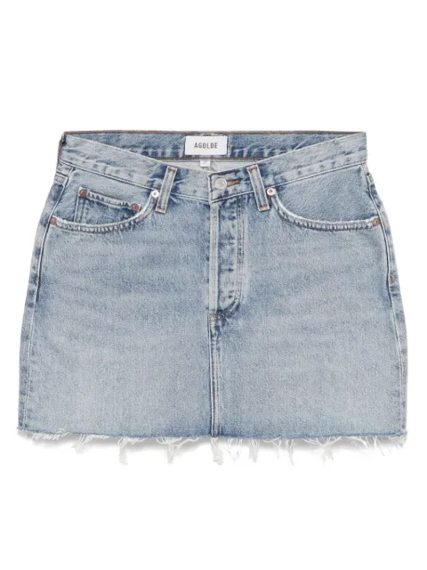 AGOLDE V-waist Mini skirt Blue A30671206