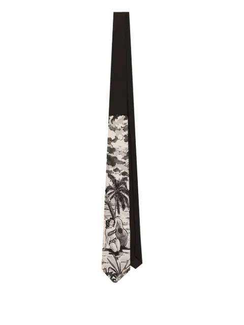 Dolce & Gabbana pin-up print tie Black GT147EG0TJ4