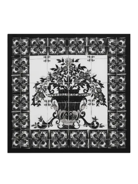 Dolce & Gabbana silk scarf White GQ348EG0WUR