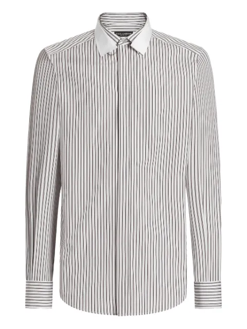 Dolce & Gabbana striped longsleeved shirt White G5NQ0ZFR5ZP