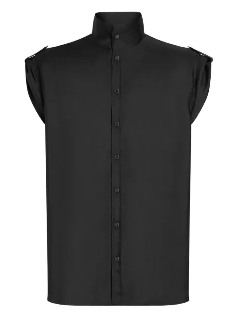 Dolce & Gabbana Hawaii short-sleeved shirt Black G5NJ4TFU10S