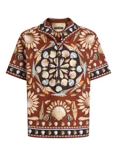 Dolce & Gabbana short sleeve shirt Brown G5NE3TFI5LH