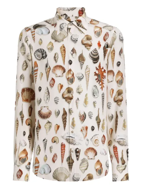 Dolce & Gabbana shell-print Martini shirt Neutrals G5MM4THI1ZC