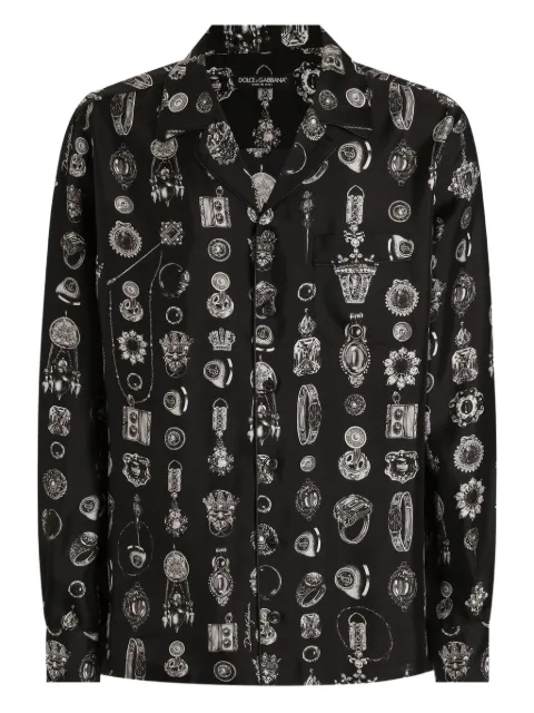 Dolce & Gabbana medallion print shirt Black G5IF1TIS1ZV