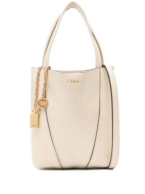 Chloé small Spin tote bag Neutrals CH25SS812N84