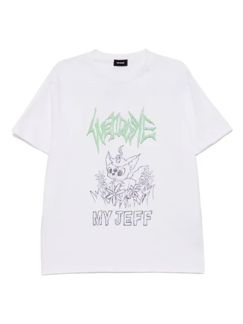 We11done My Jeff Print T-shirt White WDTT125775UWH