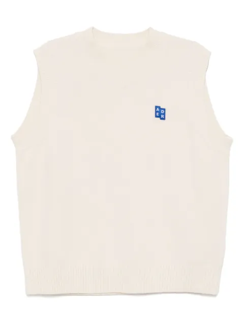 Ader Error Trs tag knitted vest Neutrals BO42FYKT0201OT
