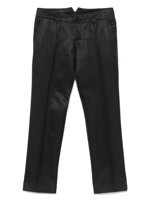Gucci Pre-Owned 2000s jacquard trousers Black GU250HE