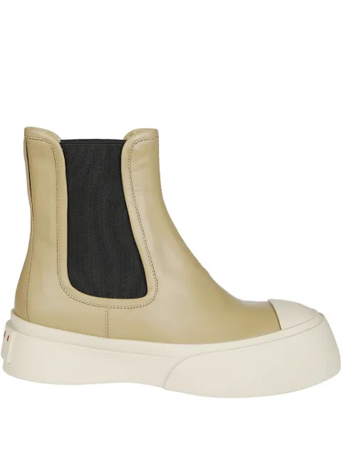 Marni leather chelsea boots Neutrals TCZW000502P2722