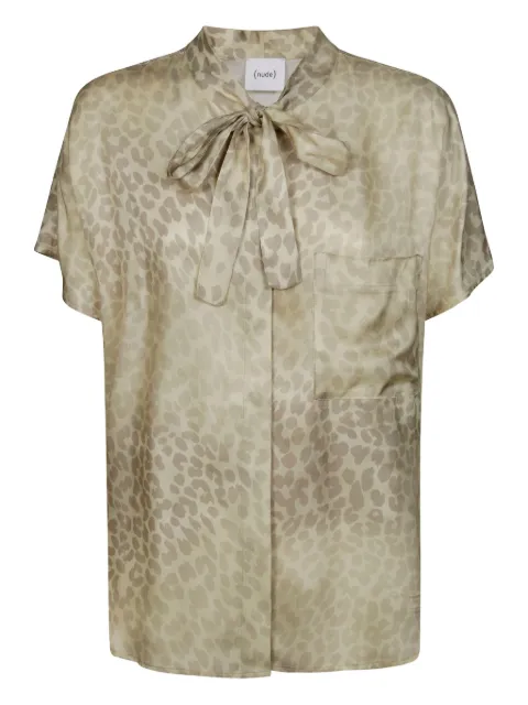 Nude animal-print shirt Neutrals 1103E25259