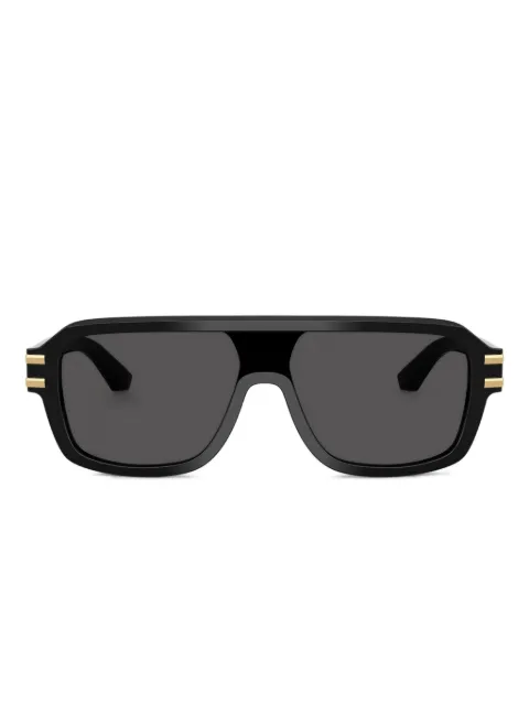 Dolce & Gabbana Eyewear logo-plaque sunglasses Black DG4507