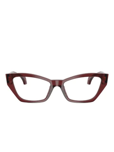 Versace Eyewear cat-eye frame glasses Red VE3373U
