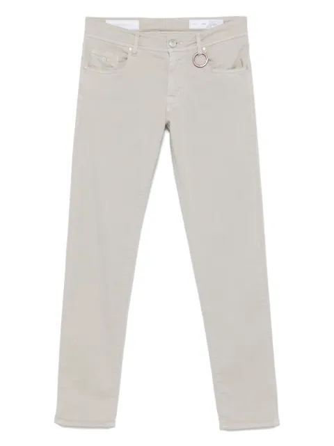 Sartoria Tramarossa logo-patch trousers Grey MICHELANGELOGS365