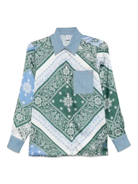 LIU JO bandana-print shirt Blue UA5272D4851
