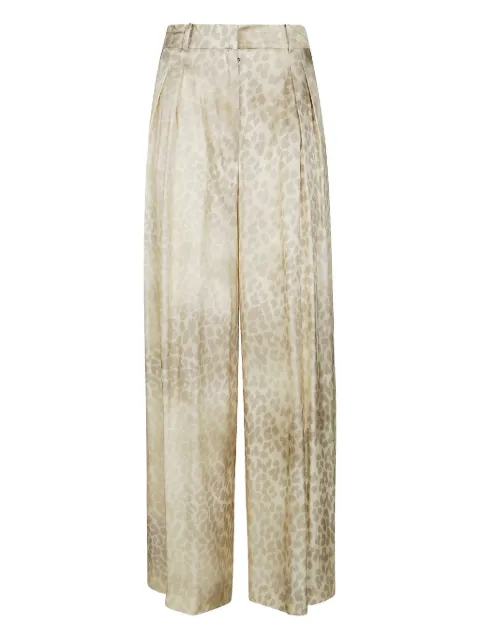 Nude animal-print trousers Neutrals 1103E25260