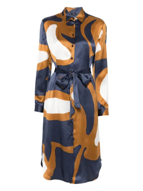 Kiton printed midi dress Blue D57304K0926E12001
