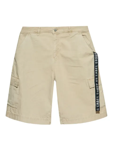 44 LABEL GROUP cotton bermuda shorts Neutrals B0030568FA574