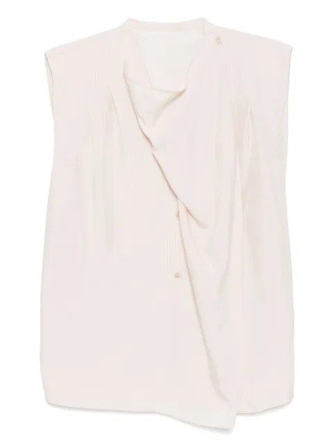 LESS silk sleeveless blouse Neutrals 2P4210440