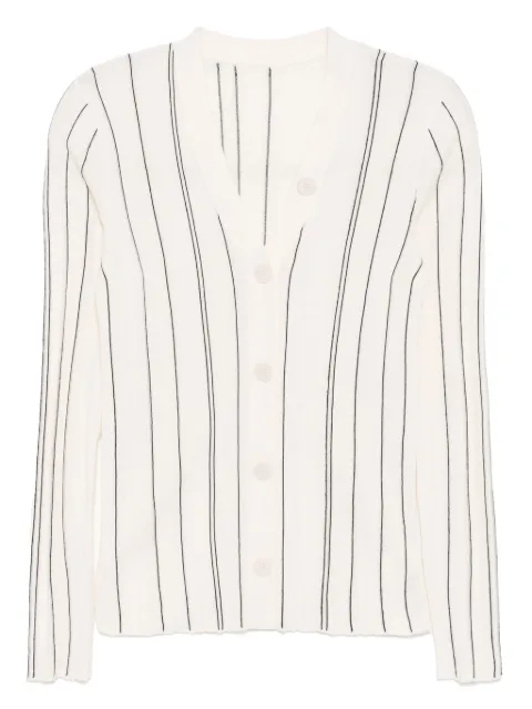 LESS striped cardigan White 2P2313210