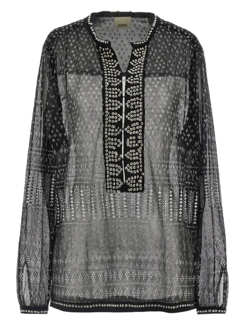 ISABEL MARANT Nickie blouse Black HT0584FAC1K02I