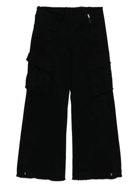 Ground Zero frayed cargo trousers Black GZOPTX8052DJ