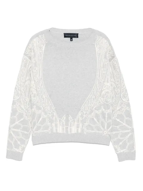 Who Decides War Notre Dame jumper Grey 1110440021SS25VINTAGEGREY
