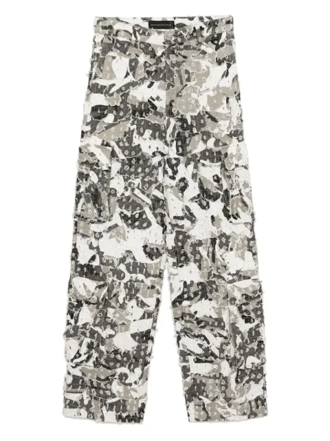 Who Decides War micro distressed cargo trousers Grey 1120870021SS25VINTAGEGREY
