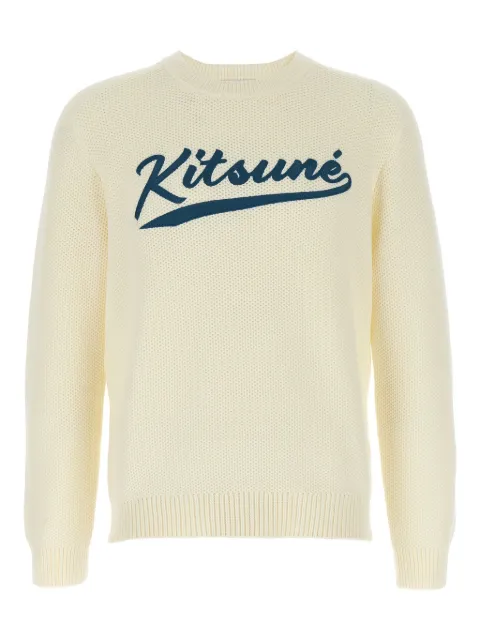 Maison Kitsuné logo Varsity sweater White OM00808KT1137