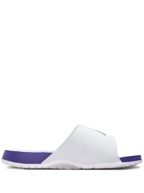 Jordan Jordan Hydro 5 Retro "White/New Emerald/Grape Ice/Black" slides White 555501103