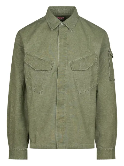Kenzo multi-pocket overshirt Green FF55CH5339GD
