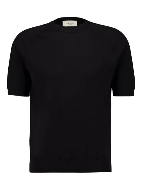 Piacenza Cashmere short-sleeve T-shirt Black 10914COS85F