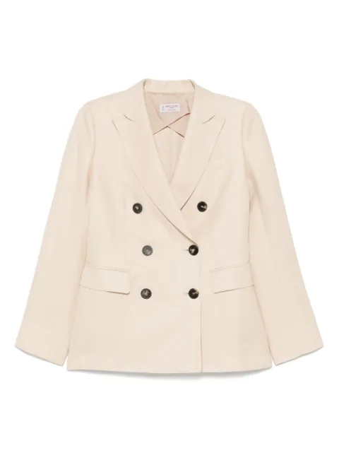 Alberto Biani slub-texture blazer Neutrals II821VI0091