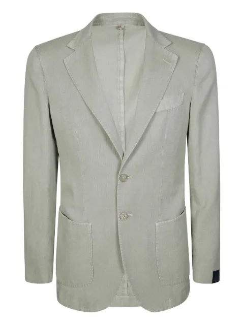 Santaniello single-breasted blazer Green DS3032