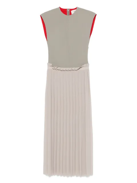 AMI Paris plissé-detail dress Grey FDR353WV0045