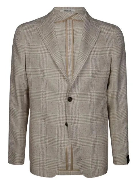 Tagliatore Montecarlo Monopetto checked blazer Neutrals 1SMC22KPE610059T3285
