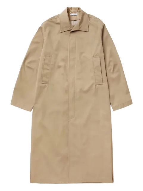 1989 STUDIO button-up single-breasted coat Neutrals S03MBG004UFAB001