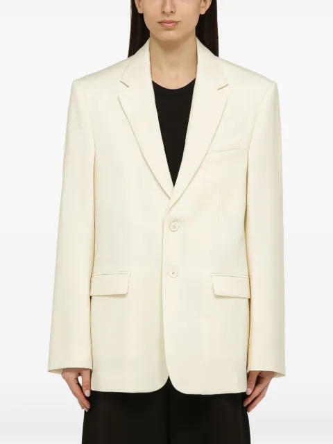 WARDROBE.NYC single-breasted blazer White W4042PCWWO
