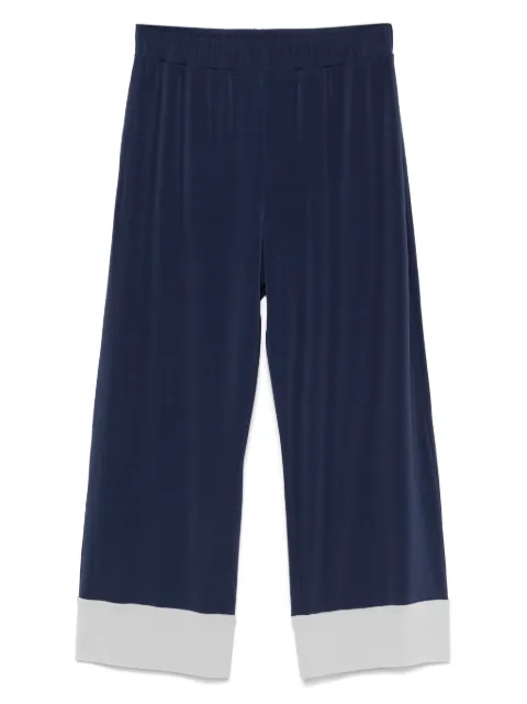Le Tricot Perugia two-tone trousers Blue 66967