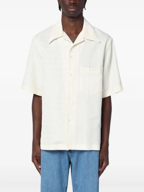 Wales Bonner short sleeve shirt White MS25SH08VI02