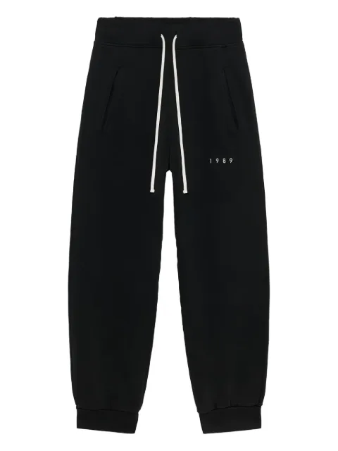 1989 STUDIO cotton track pants Black MFW24511LOGO