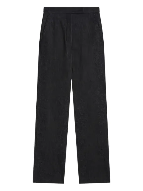 Max Mara cotton straight-leg trousers Blue GALIZIA